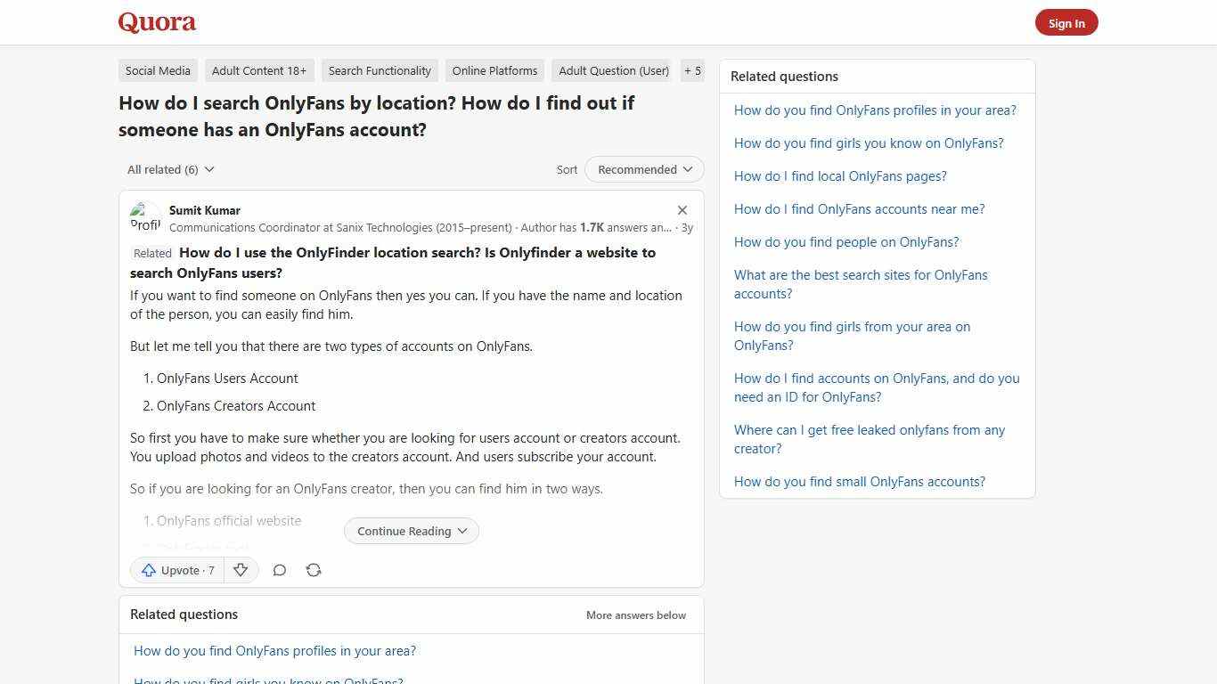How to search OnlyFans by location? How do I find out if someone has an OnlyFans account - Quora