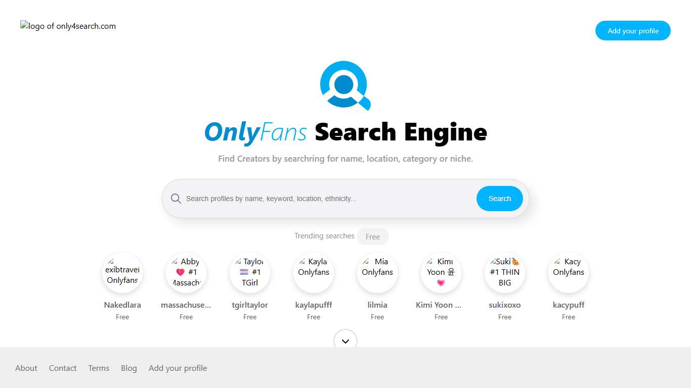OnlyFans Search Engine – Find OnlyFans Creators | Only4Search.com